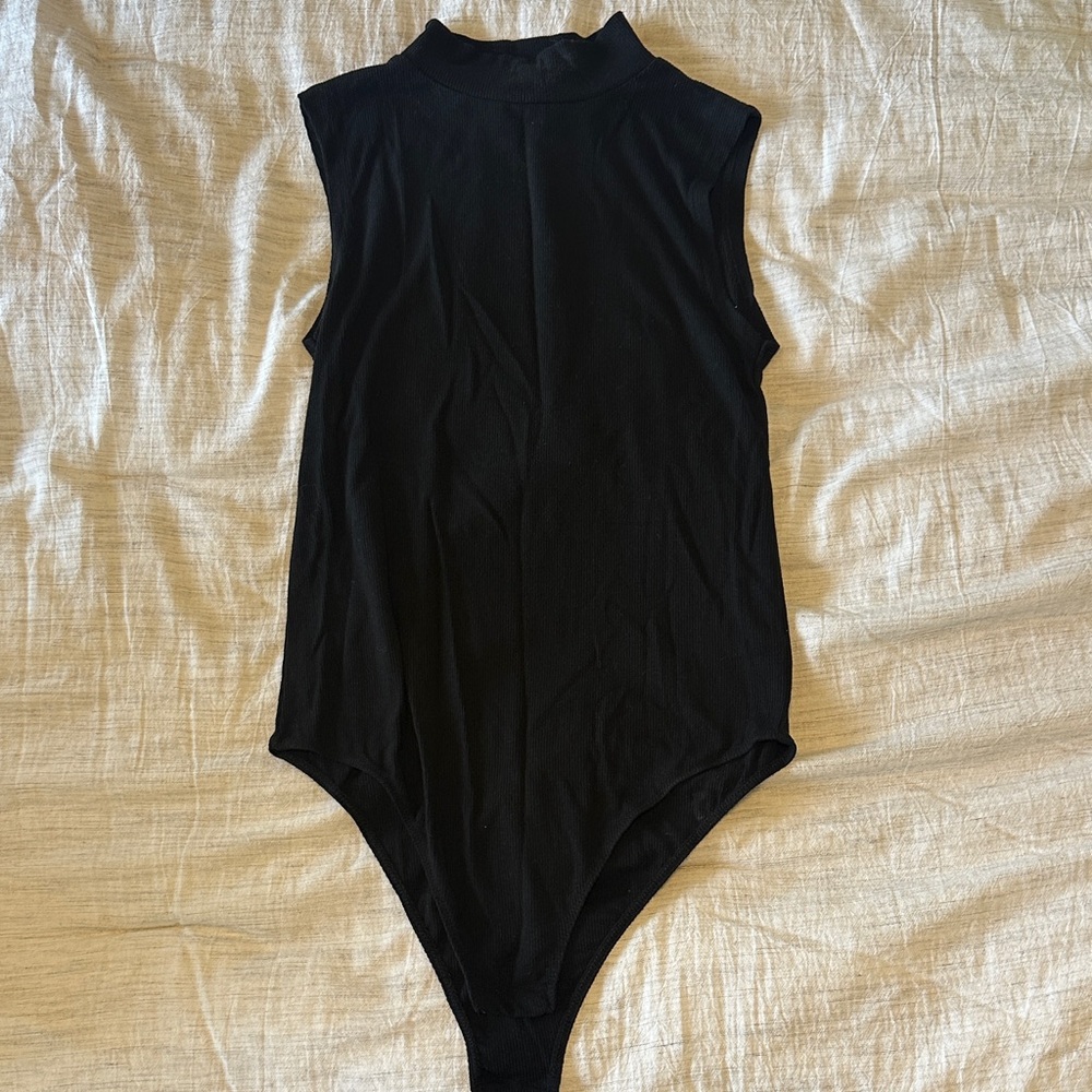 Black Sleeveless bodysuit